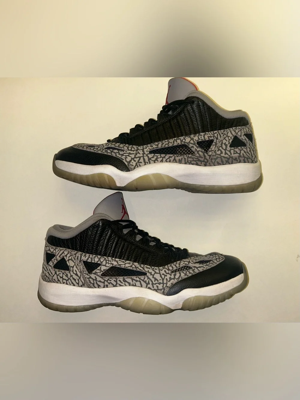 Nike Jordan 11 Retro IE Low Black Cement 2020 Men’s Size 10.5 919712-006